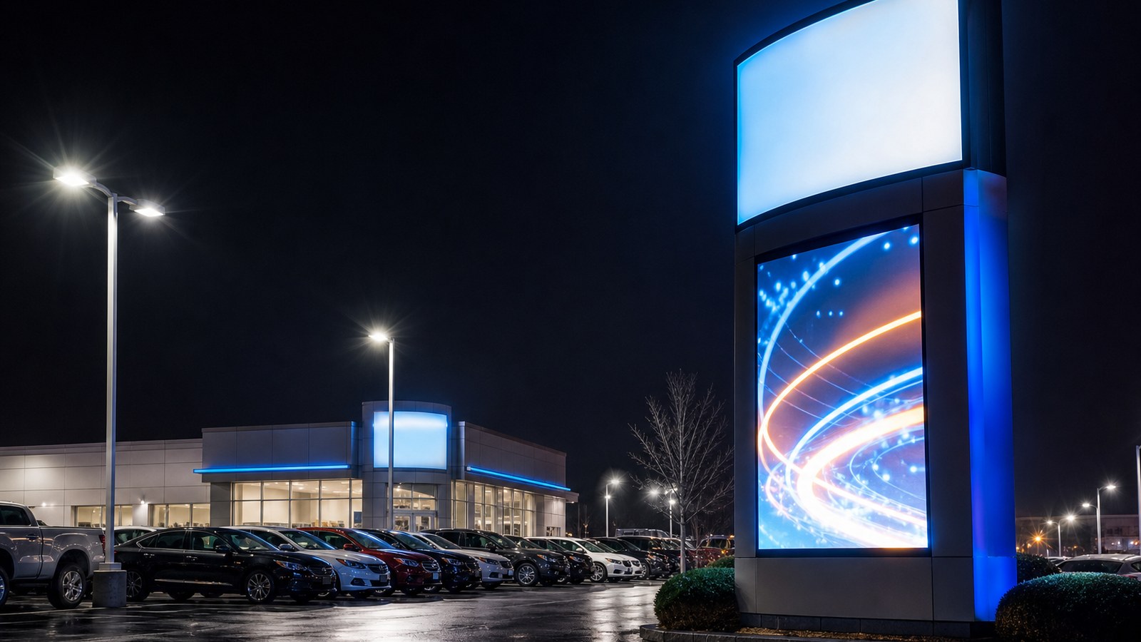 Illuminated commercial LED business signage in College Station, TX