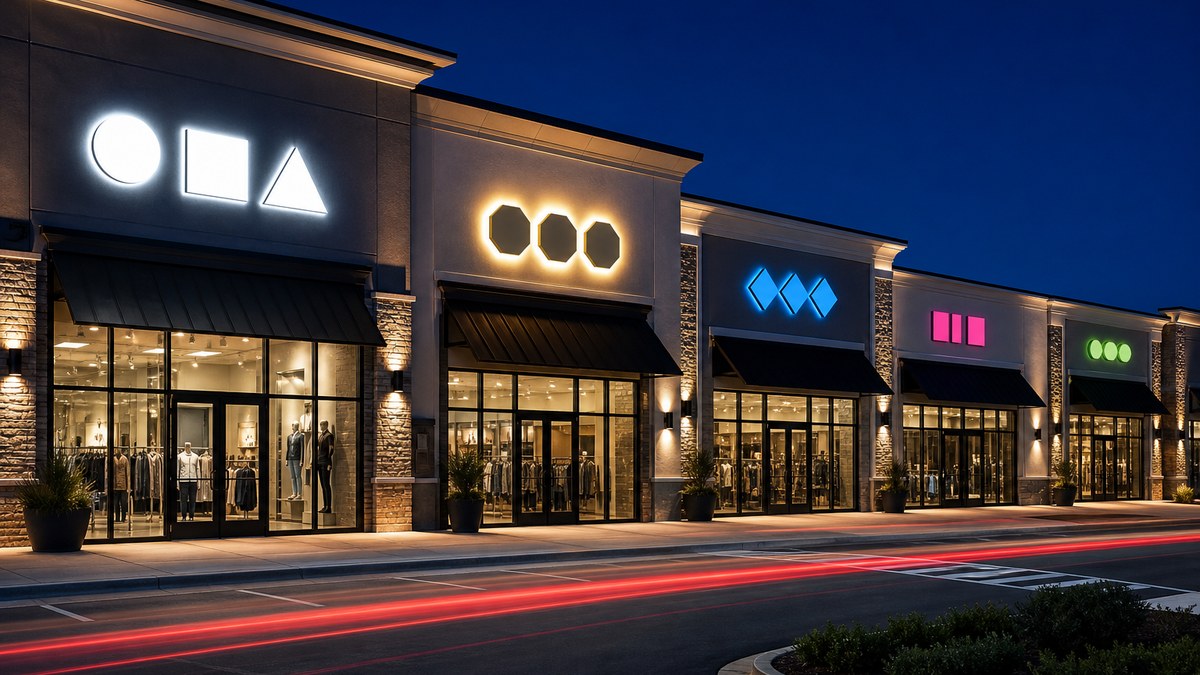Illuminated commercial LED business signage in Grapevine, TX