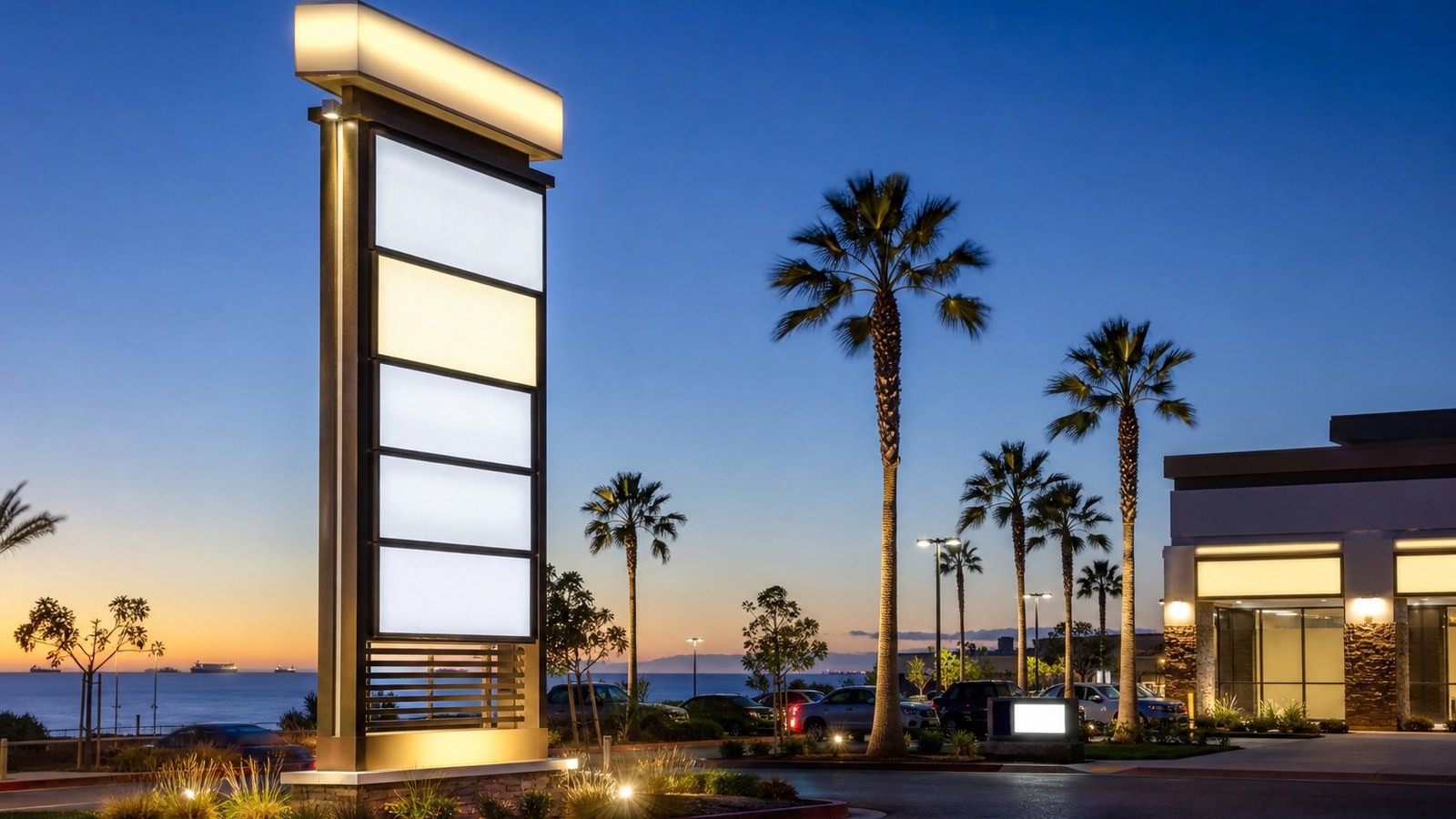 Illuminated commercial LED business signage in Honolulu, HI