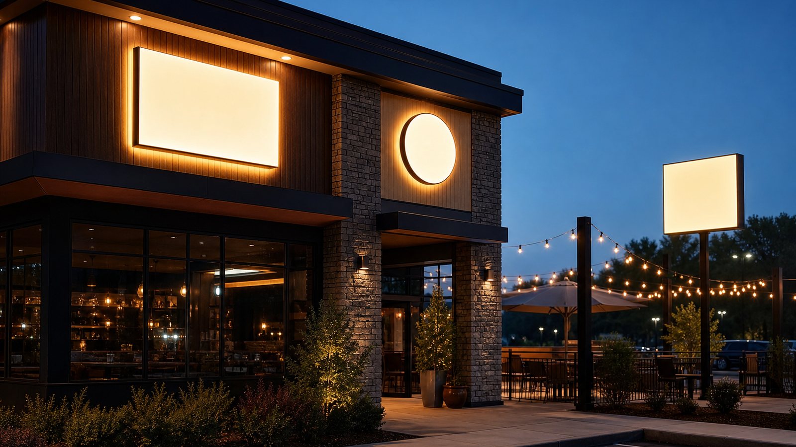 Illuminated commercial LED business signage in Riverside, CA