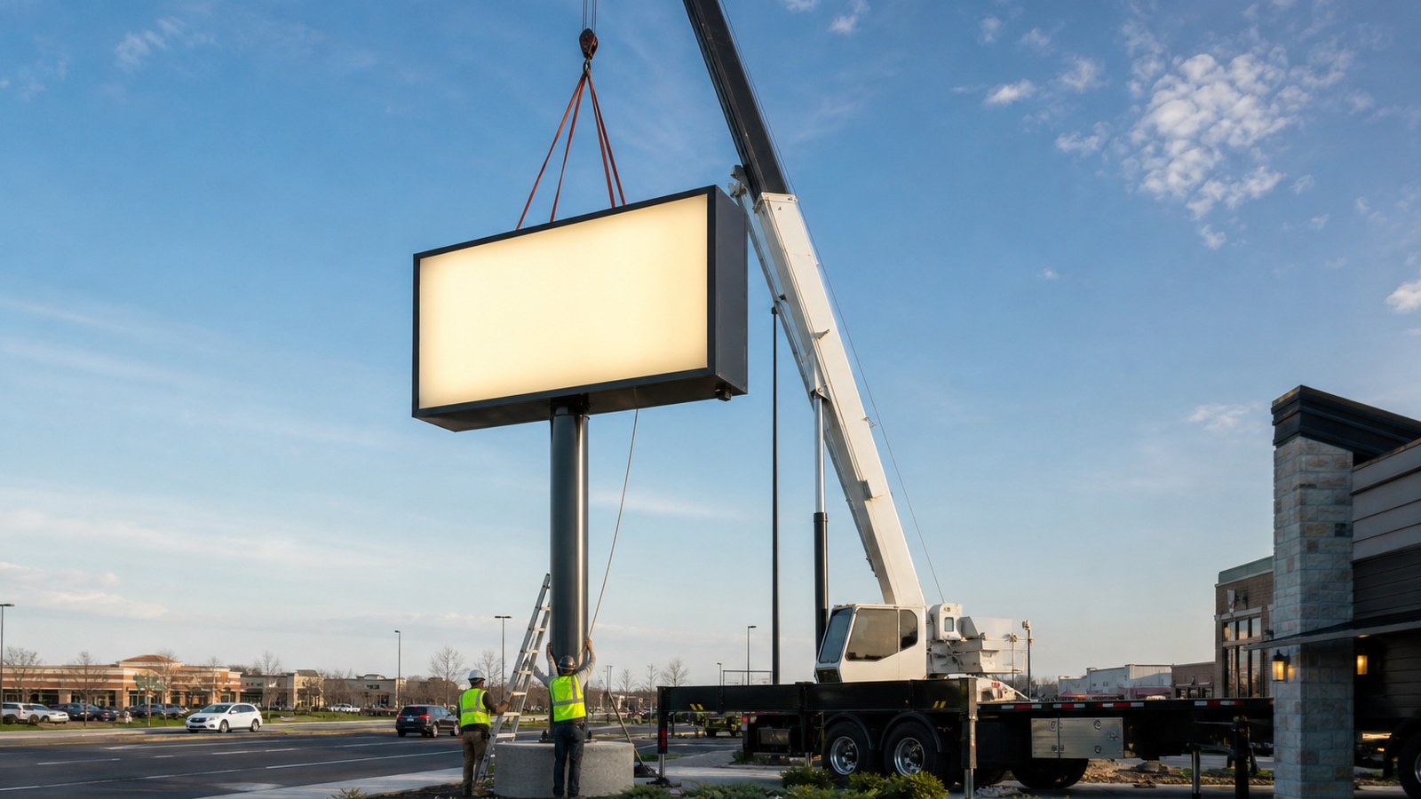 Illuminated commercial LED business signage in Hurst, TX